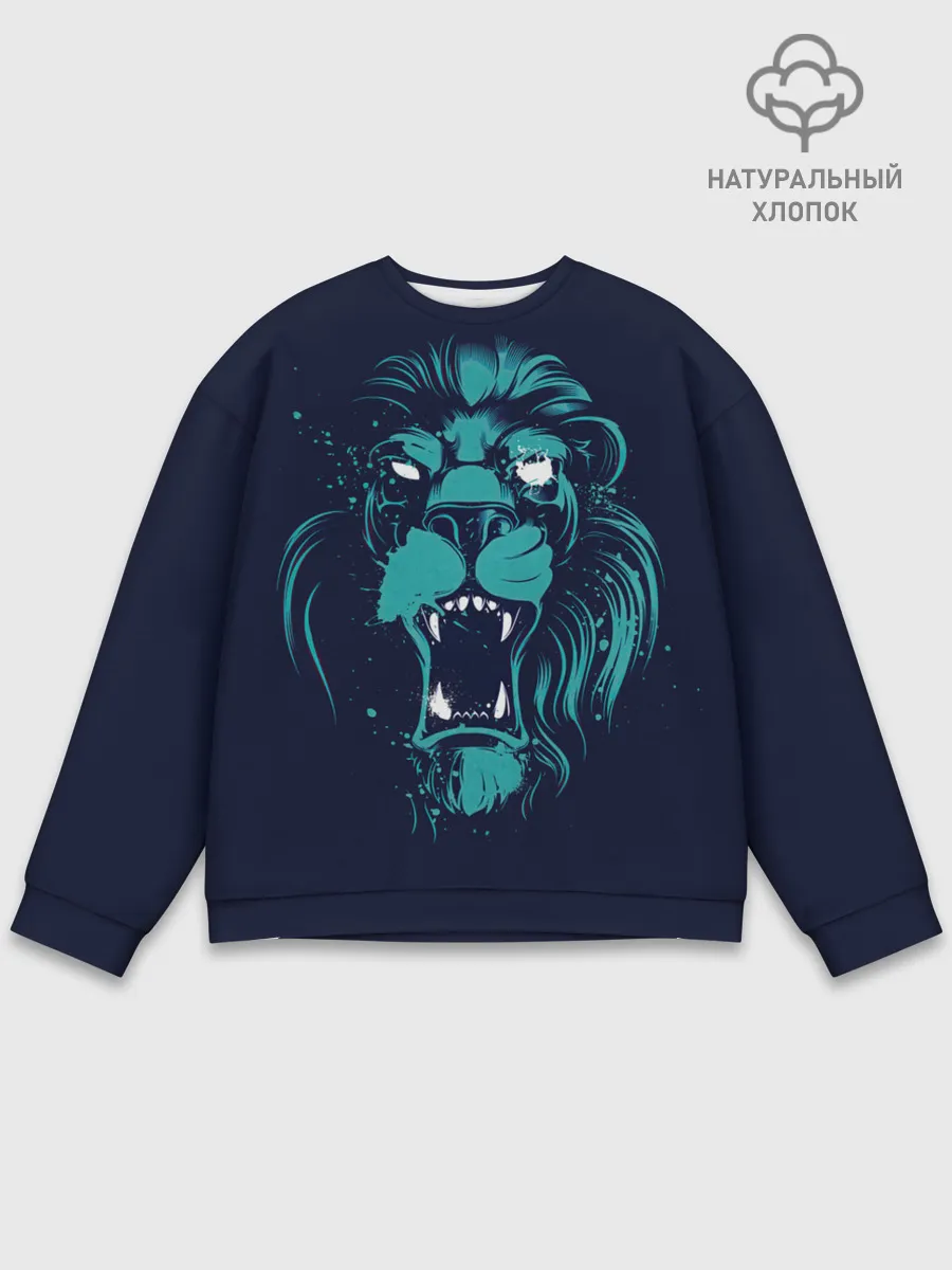 Мужской свитшот базовый / Лев