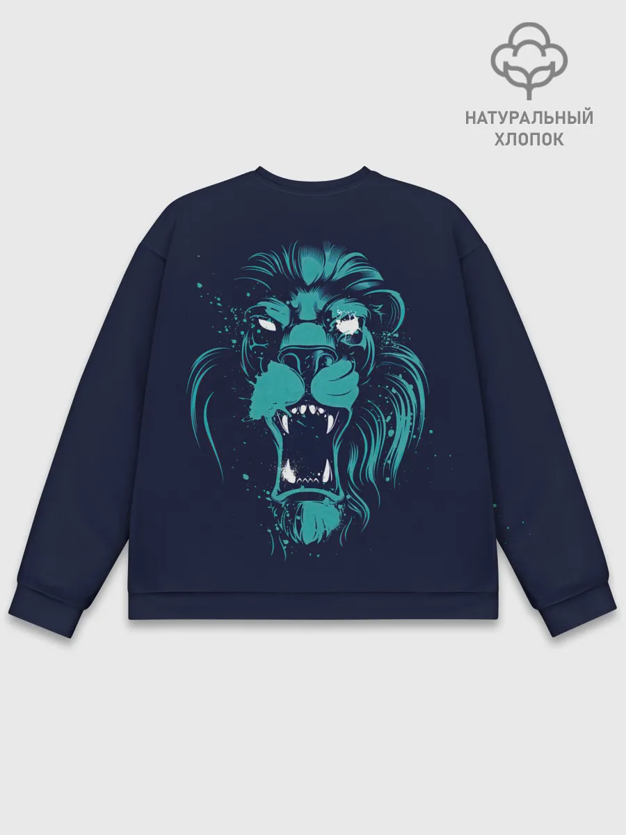 Мужской свитшот базовый / Лев