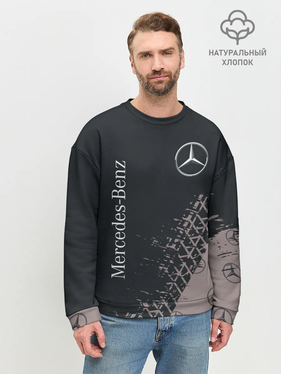 Мужской свитшот базовый / MERCEDES / МЕРСЕДЕС