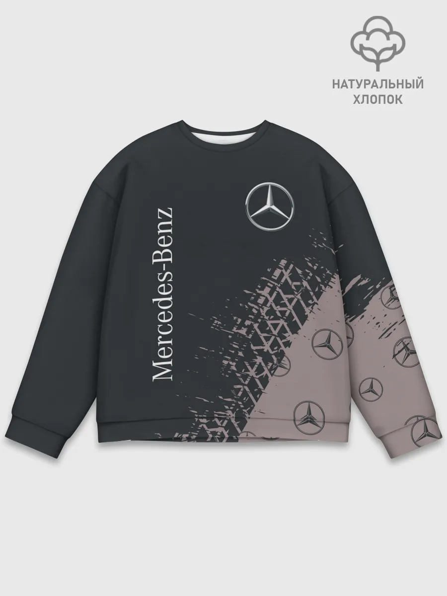 Мужской свитшот базовый / MERCEDES / МЕРСЕДЕС