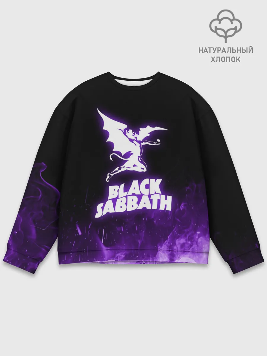 Мужской свитшот базовый / Black Sabbath NEON