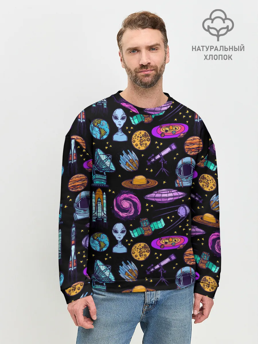 Мужской свитшот базовый / космос