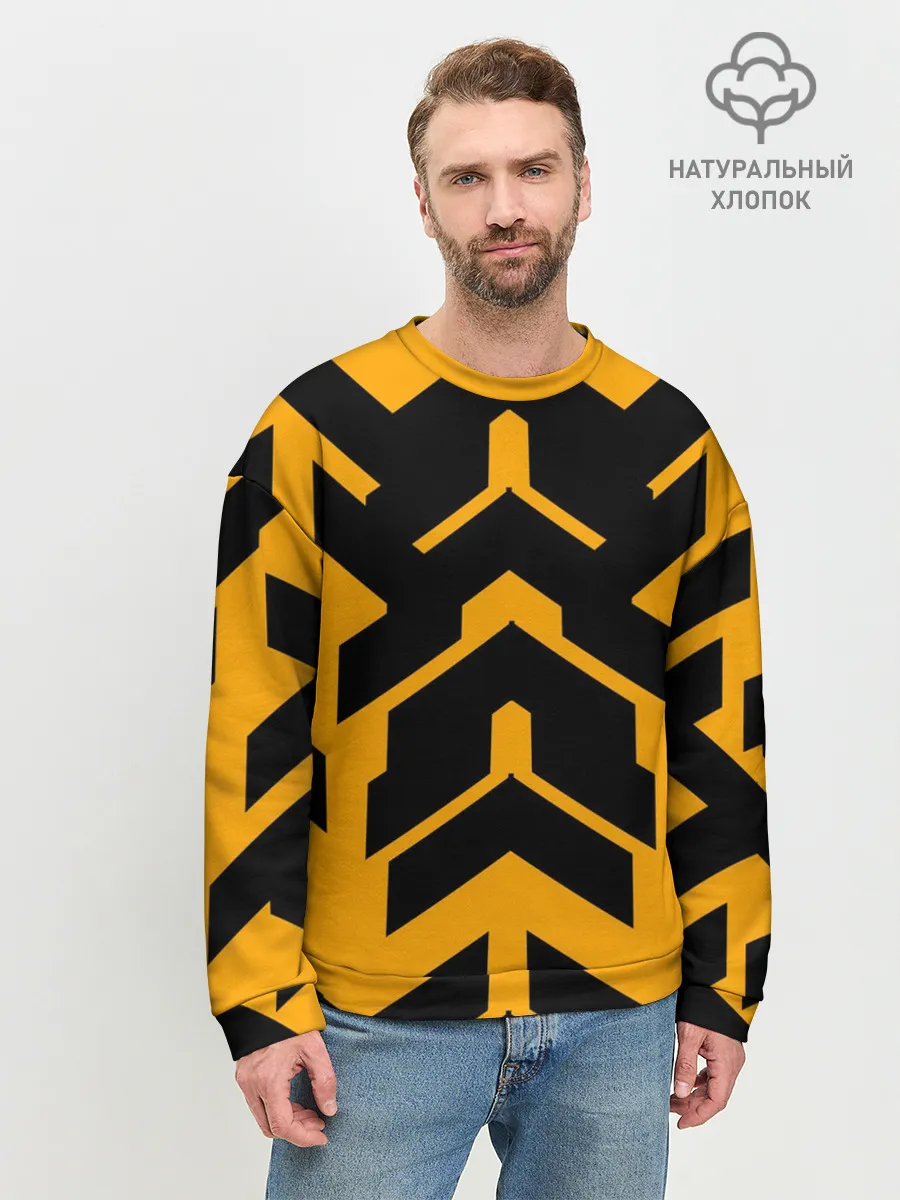 Мужской свитшот базовый / геометрия концепт