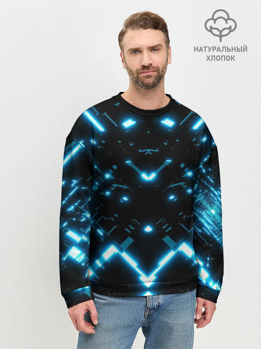 Мужской свитшот базовый / Neon Lights