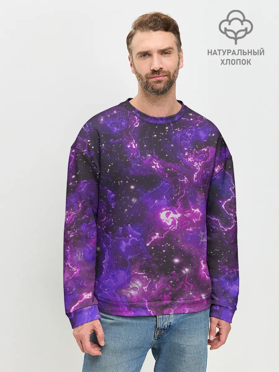 Мужской свитшот базовый / Галактика