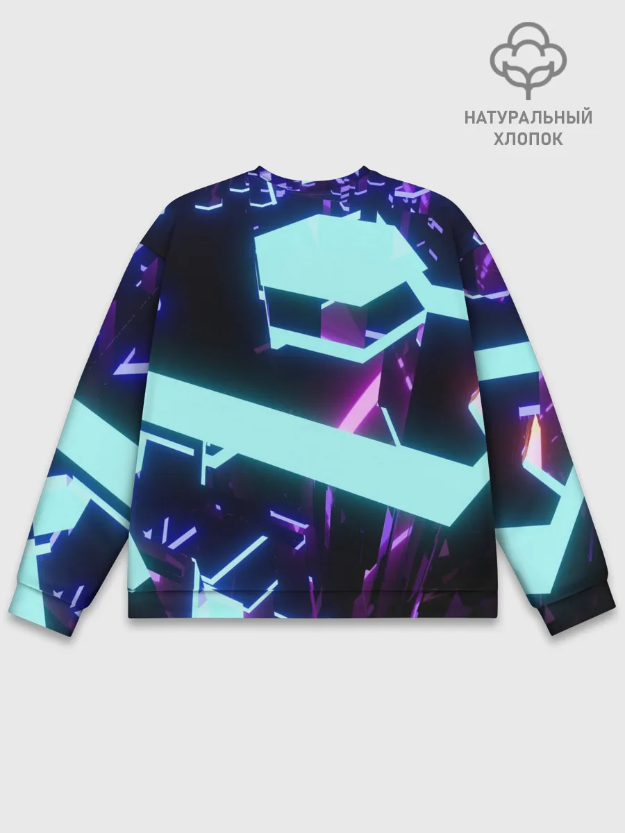 Мужской свитшот базовый / Blue Neons