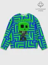 Мужской свитшот базовый / Minecraft | Creeper