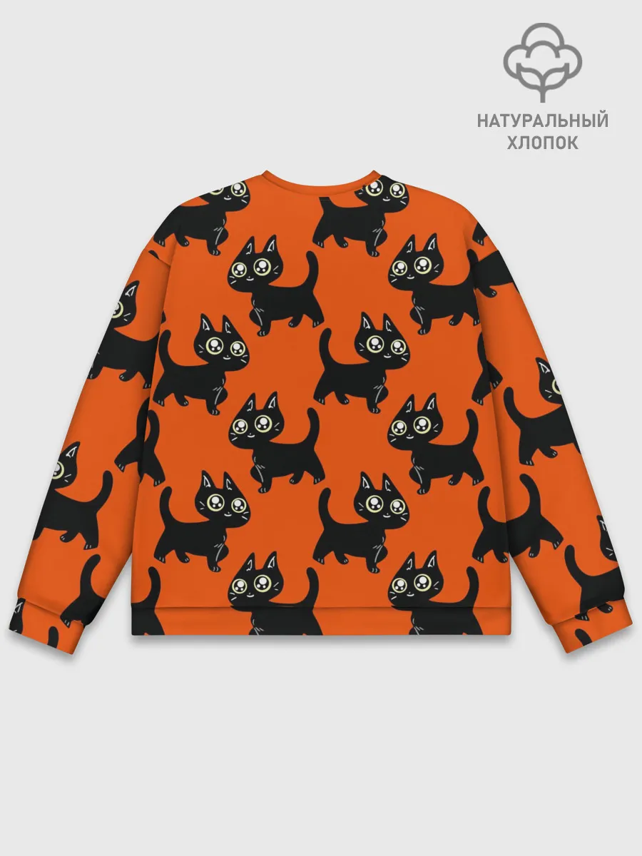 Мужской свитшот базовый / HALLOWEEN CATS
