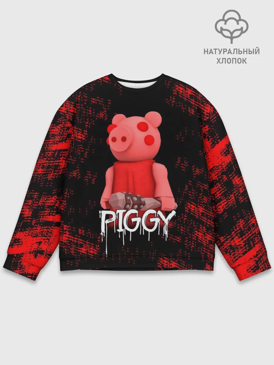 Мужской свитшот базовый / ROBLOX PIGGY - СВИНКА ПИГГИ