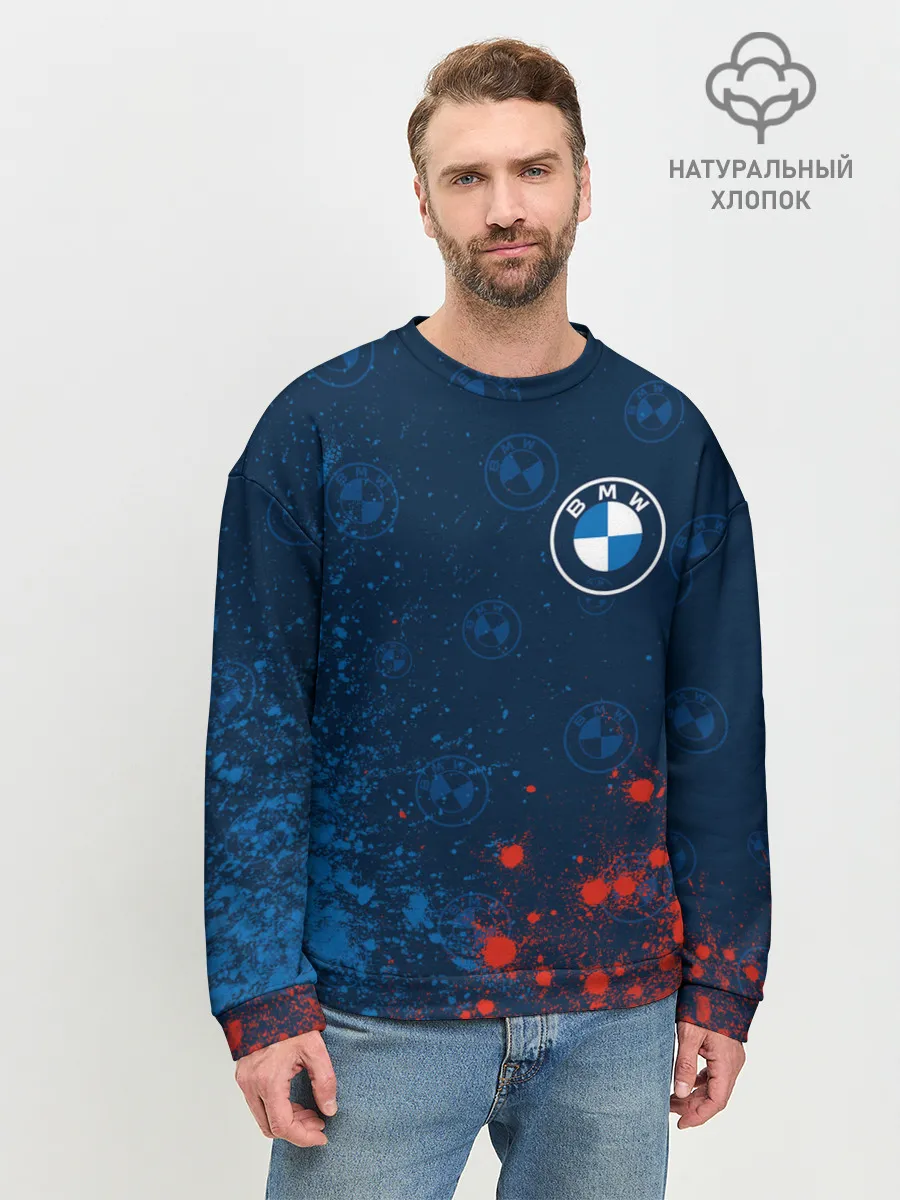 Мужской свитшот базовый / BMW / БМВ