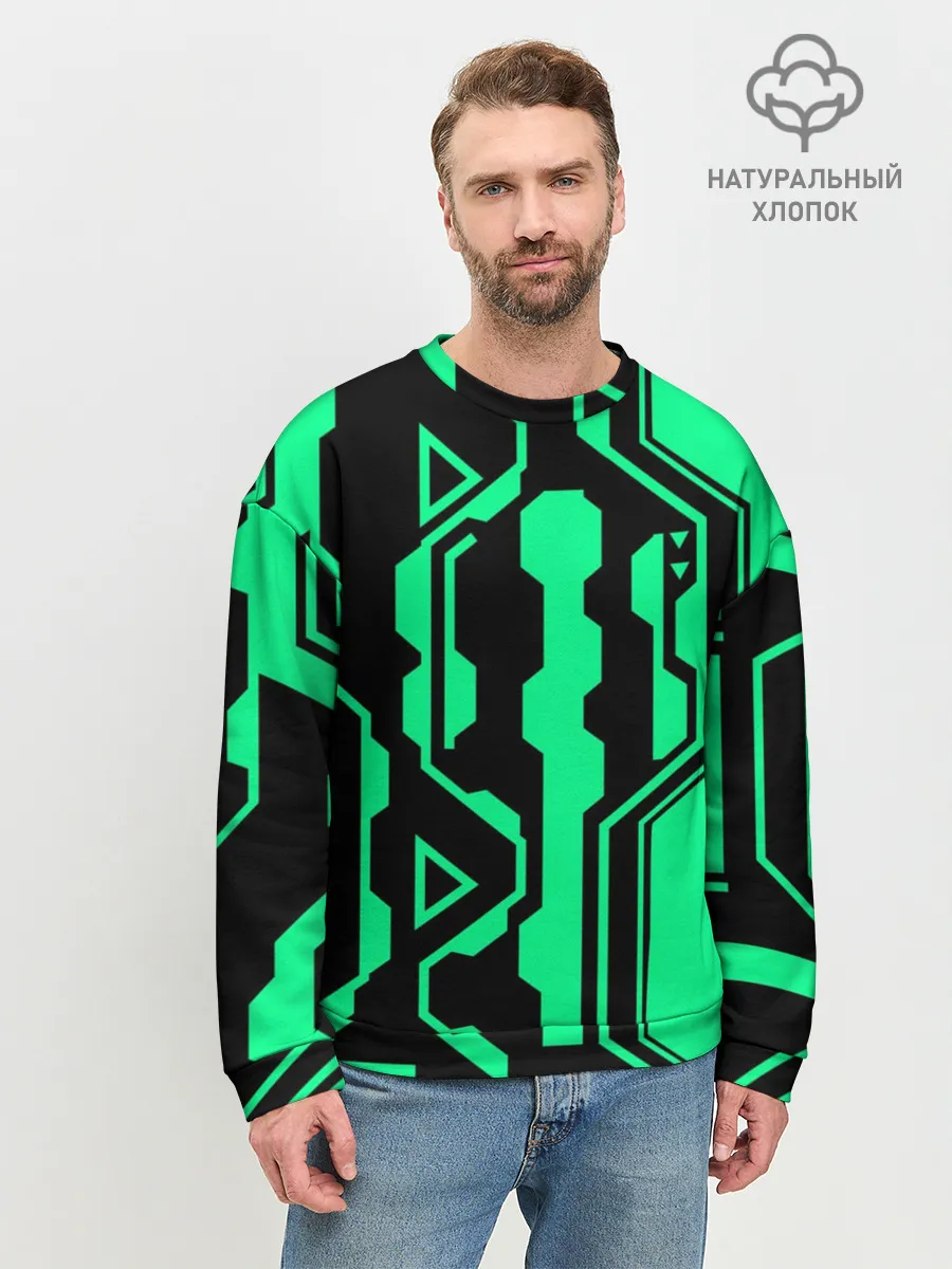 Мужской свитшот базовый / КИБЕРПАНК