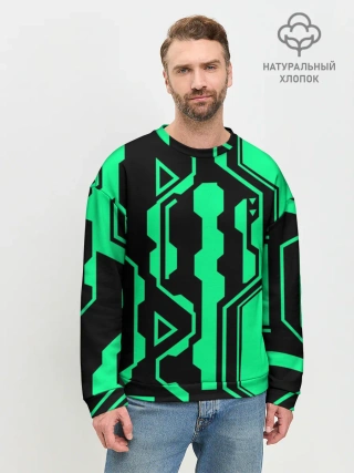 Мужской свитшот базовый / КИБЕРПАНК