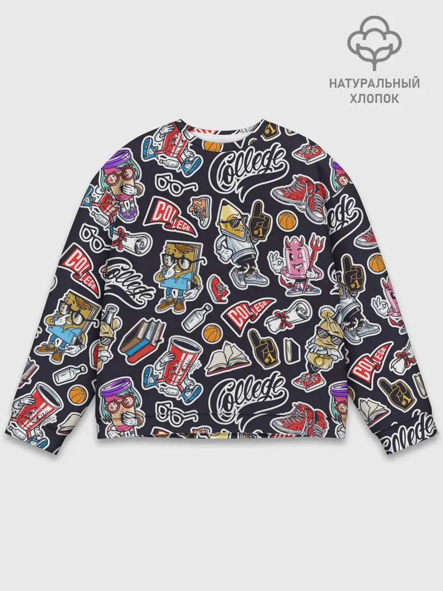 Мужской свитшот базовый / Pop art