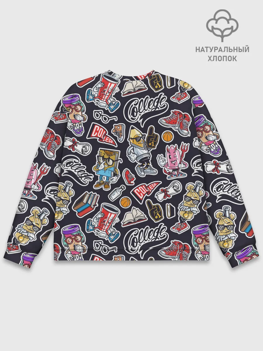 Мужской свитшот базовый / Pop art