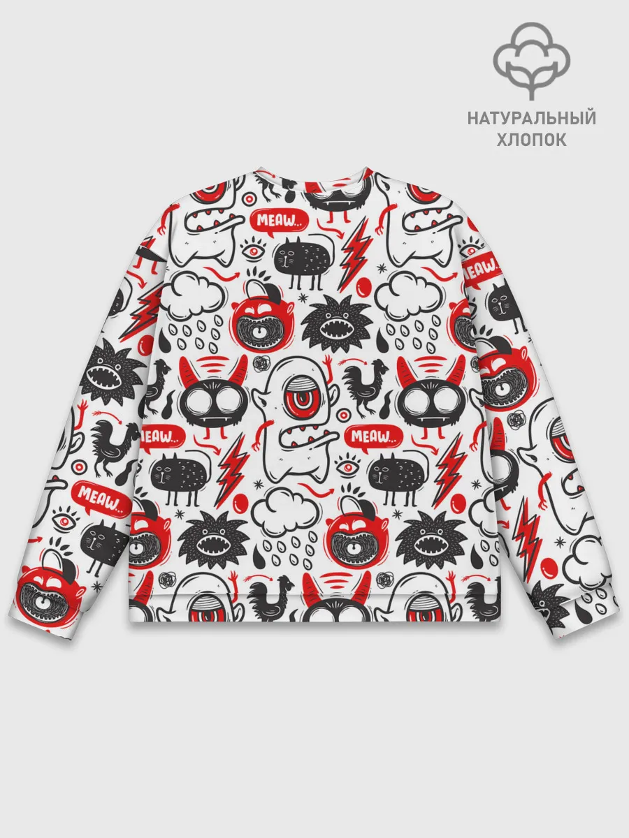 Мужской свитшот базовый / Pop art