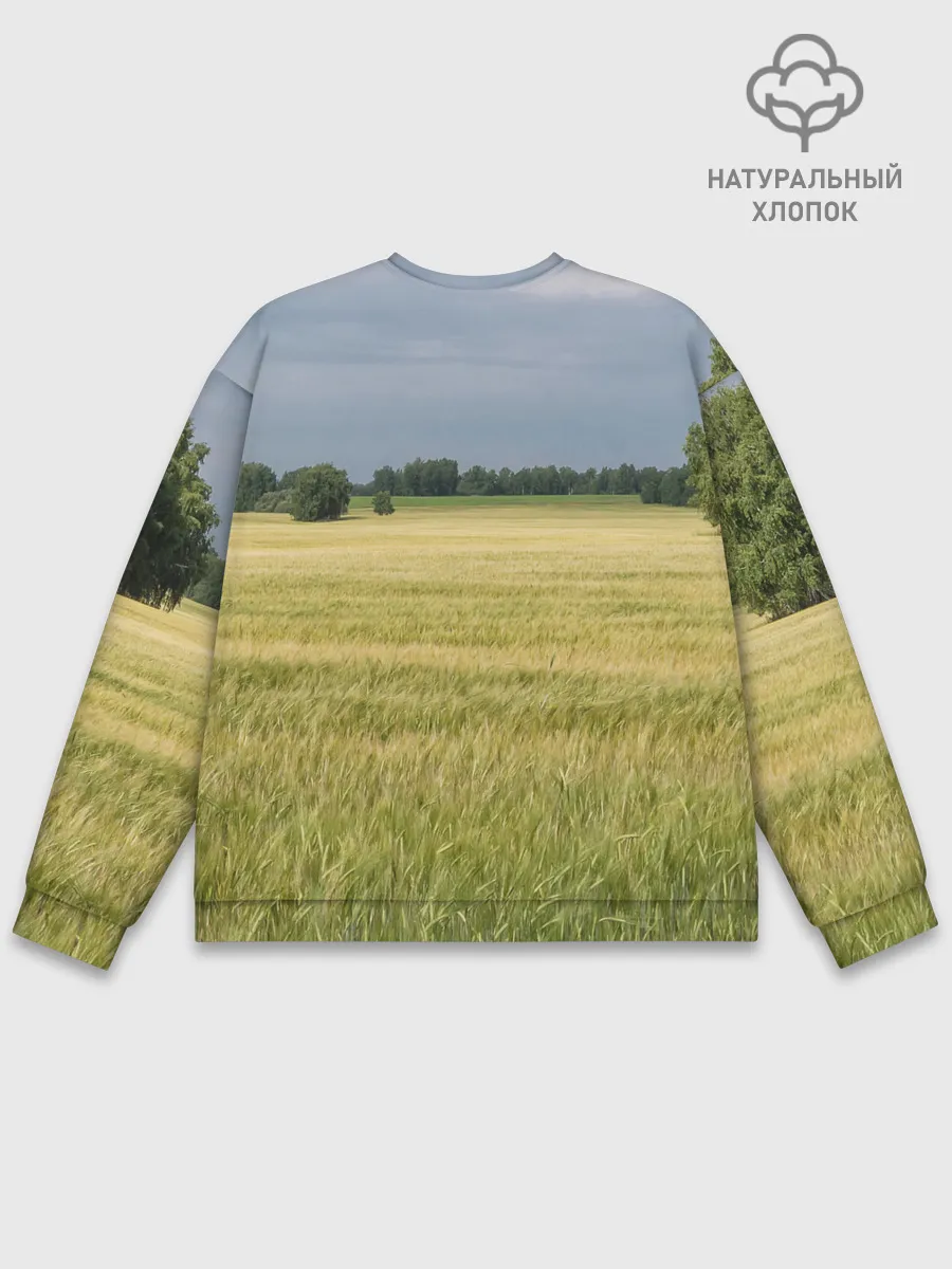 Мужской свитшот базовый / Пшеничное поле