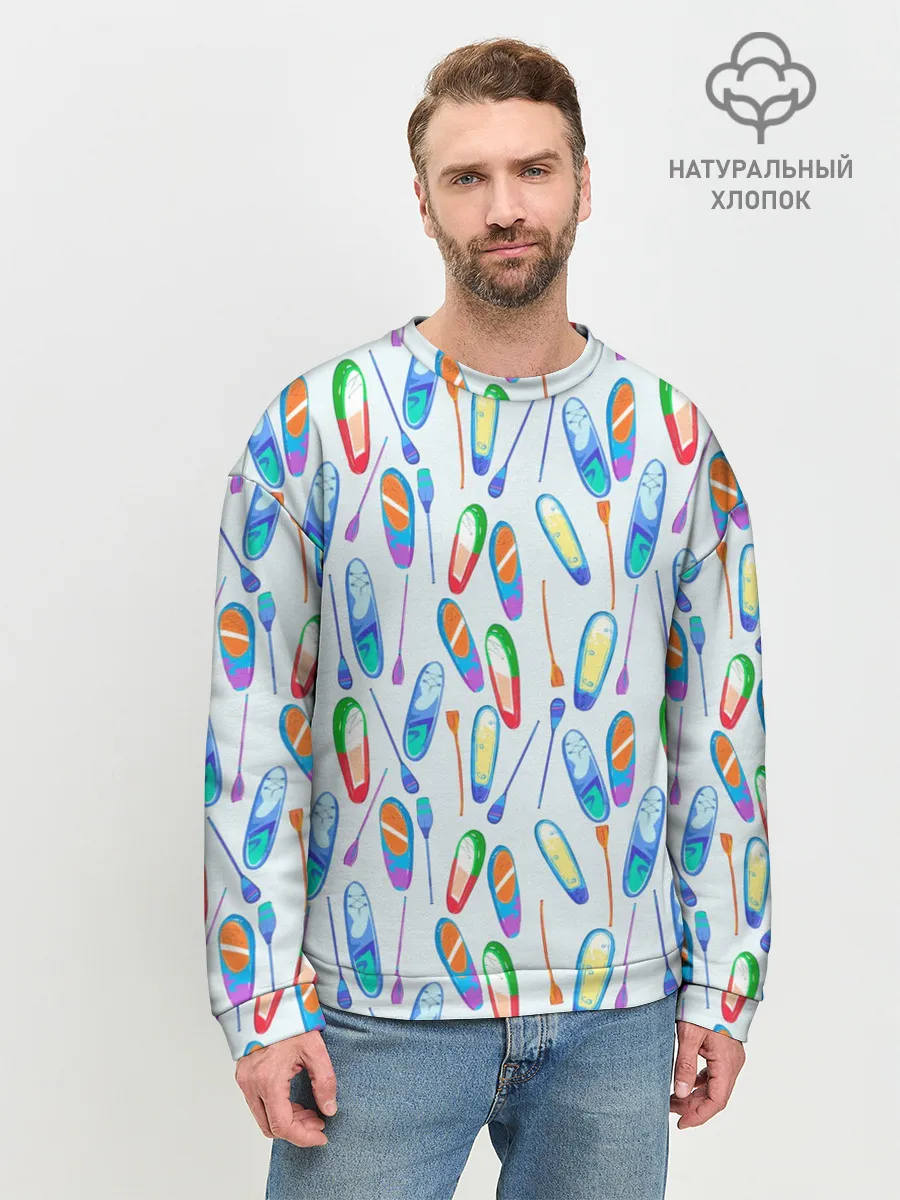 Мужской свитшот базовый / доски для серфинга