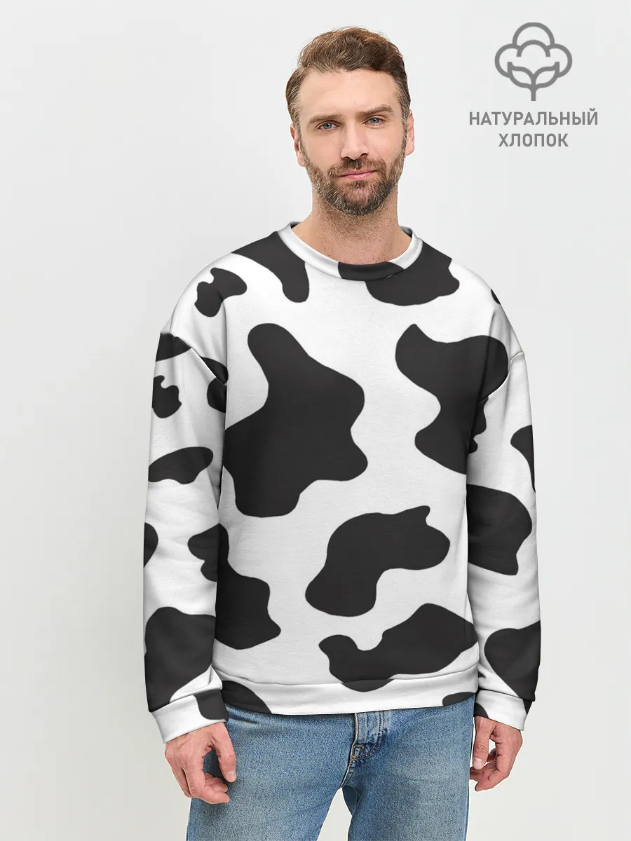 Мужской свитшот базовый / COW PRINT