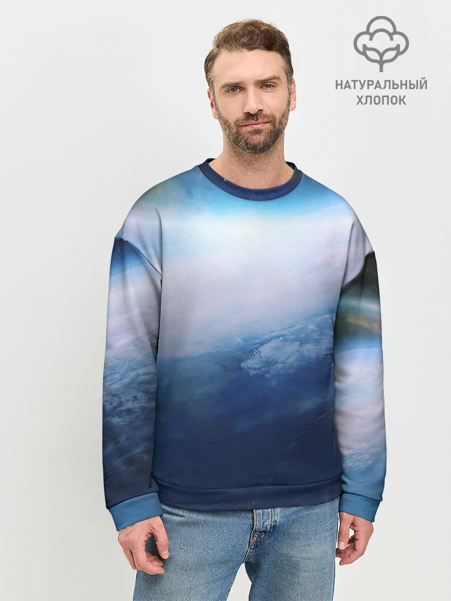 Мужской свитшот базовый / Планета Земля