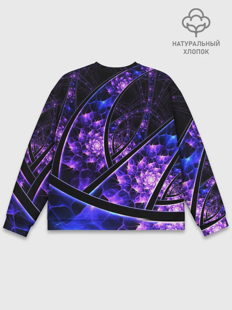 Мужской свитшот базовый / Фрактал линии