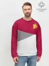 Мужской свитшот базовый / AS Roma | Red Design 21/22