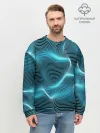 Мужской свитшот базовый / Neon lines