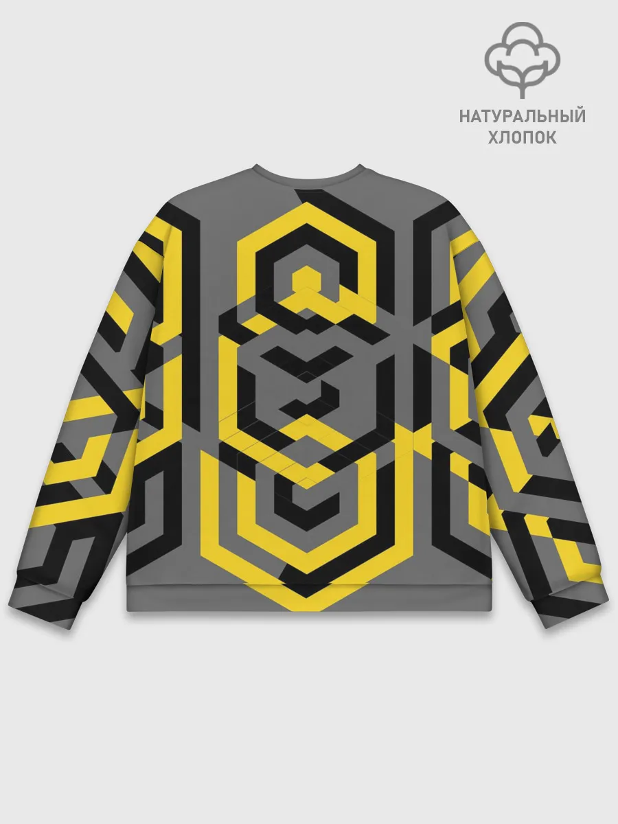 Мужской свитшот базовый / Геометрия узор