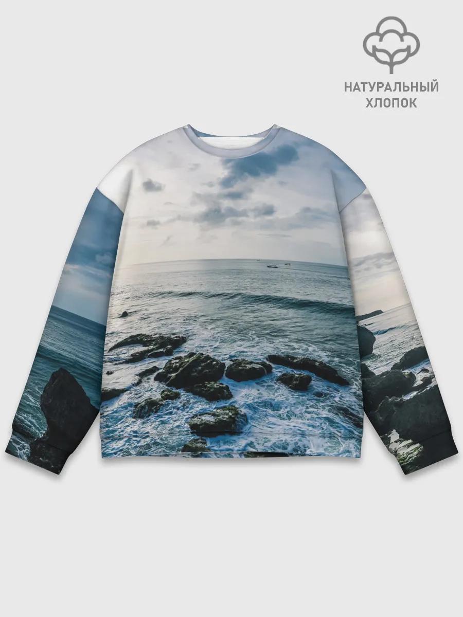 Мужской свитшот базовый / Море