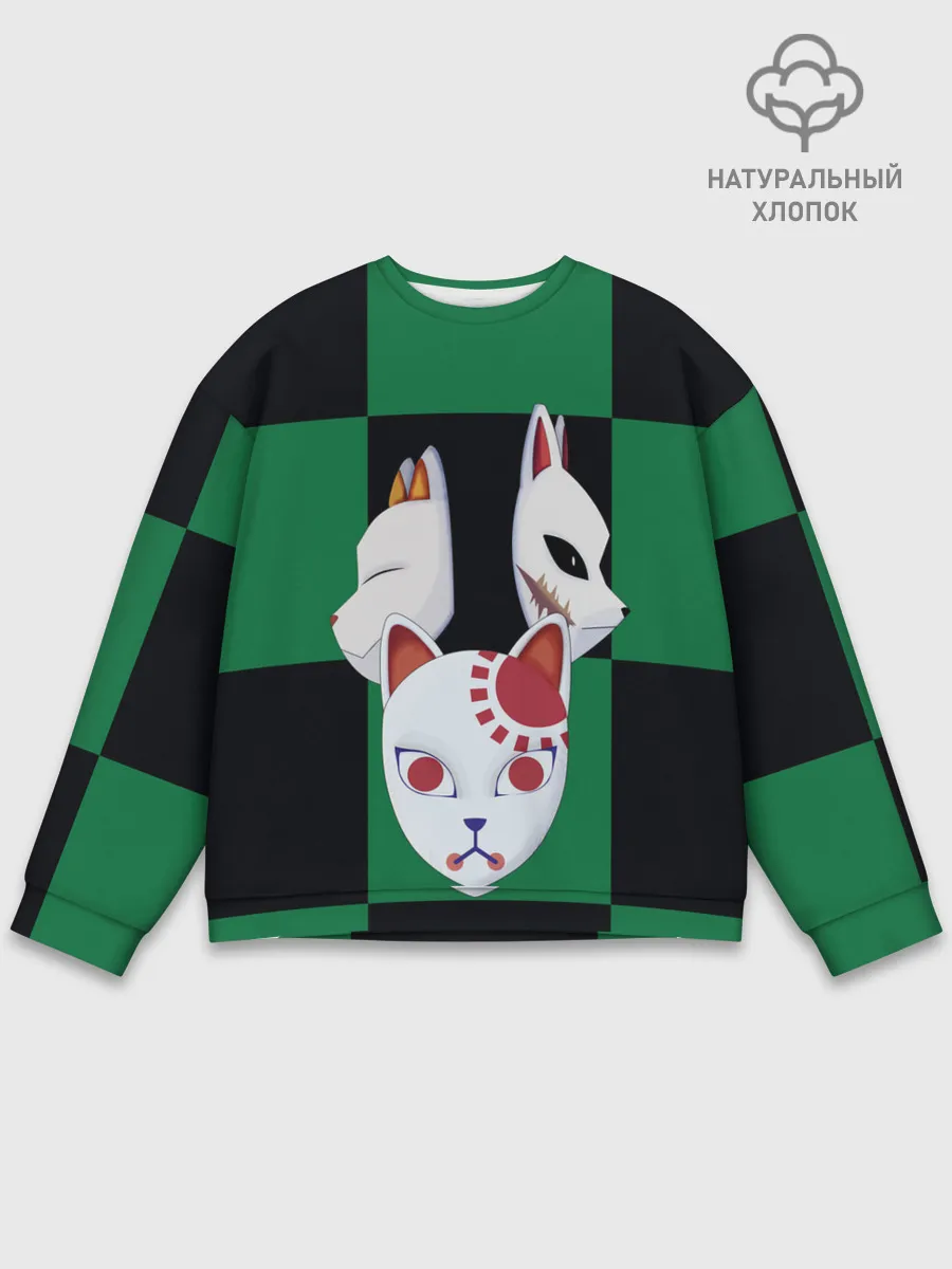 Мужской свитшот базовый / Падшие ученики, выживший лис