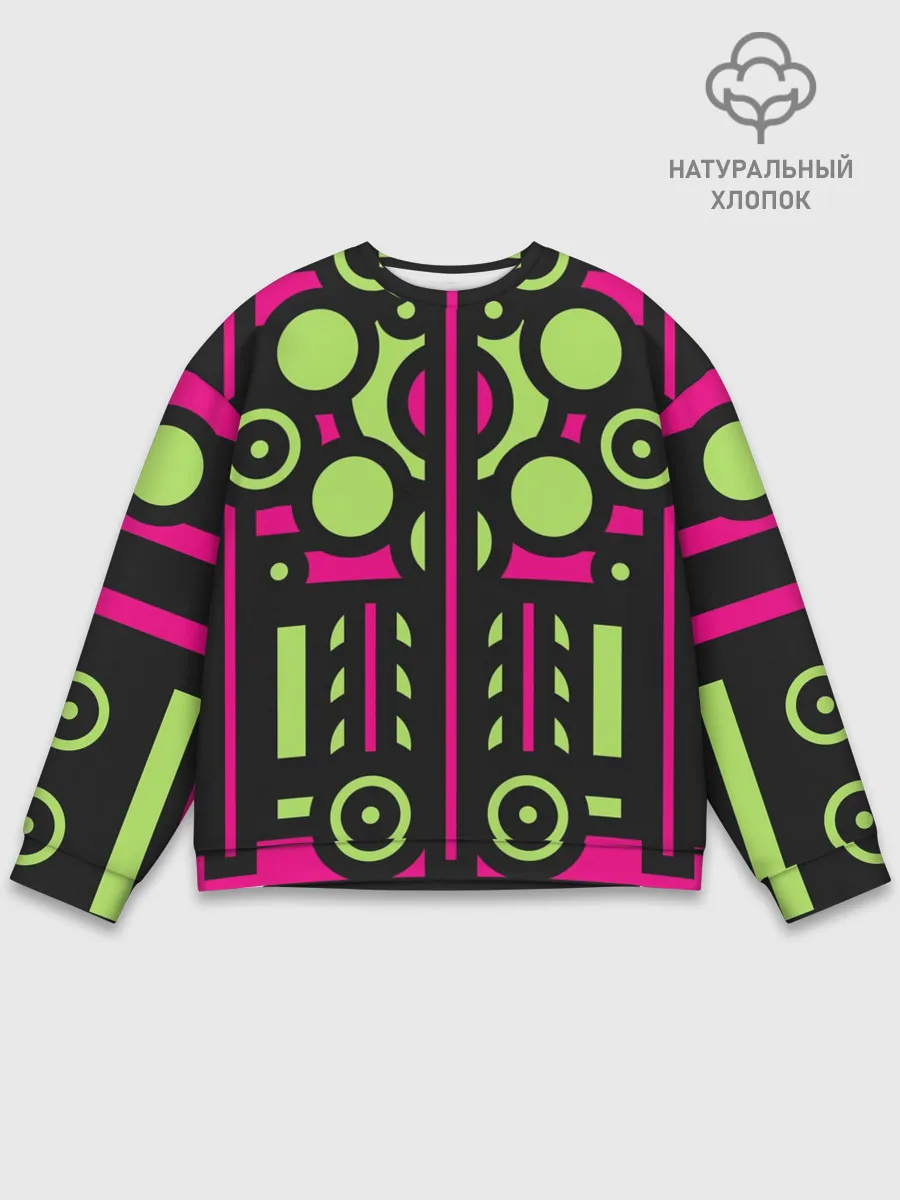 Мужской свитшот базовый / Киберпанк механизмы