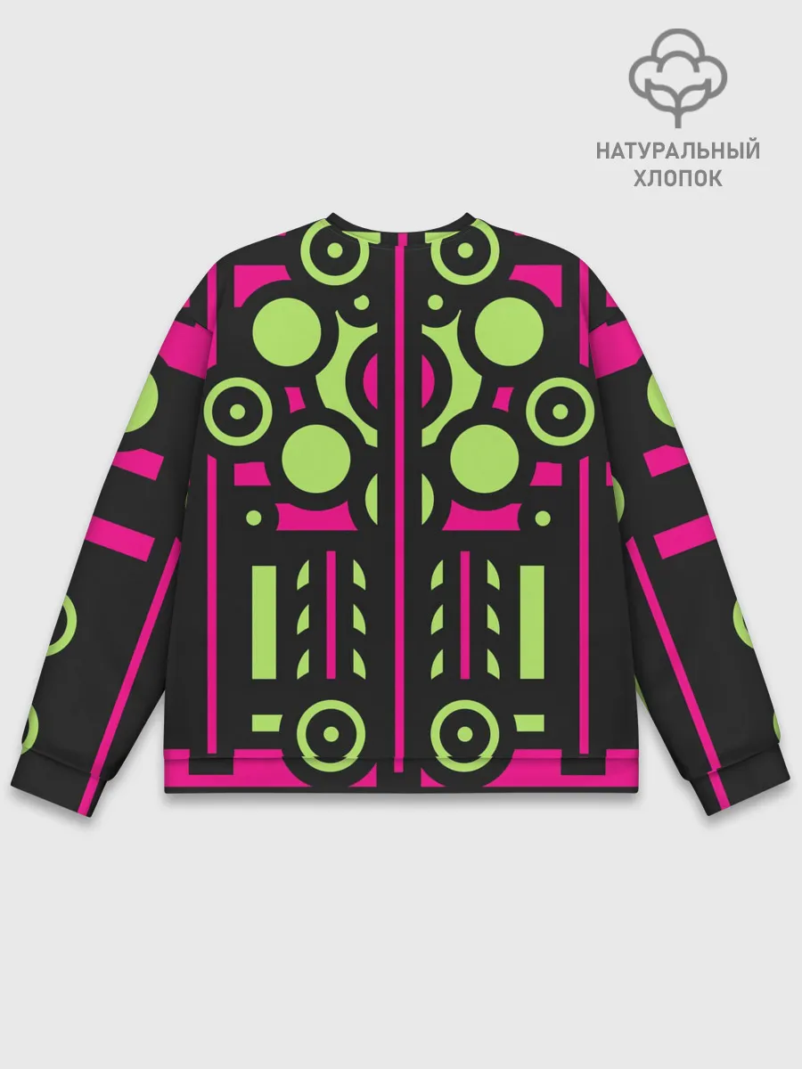 Мужской свитшот базовый / Киберпанк механизмы