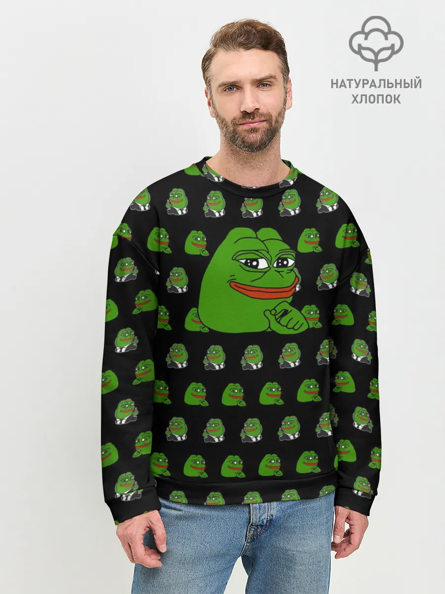 Мужской свитшот базовый / Frog Pepe