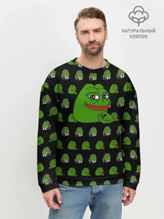 Мужской свитшот базовый / Frog Pepe