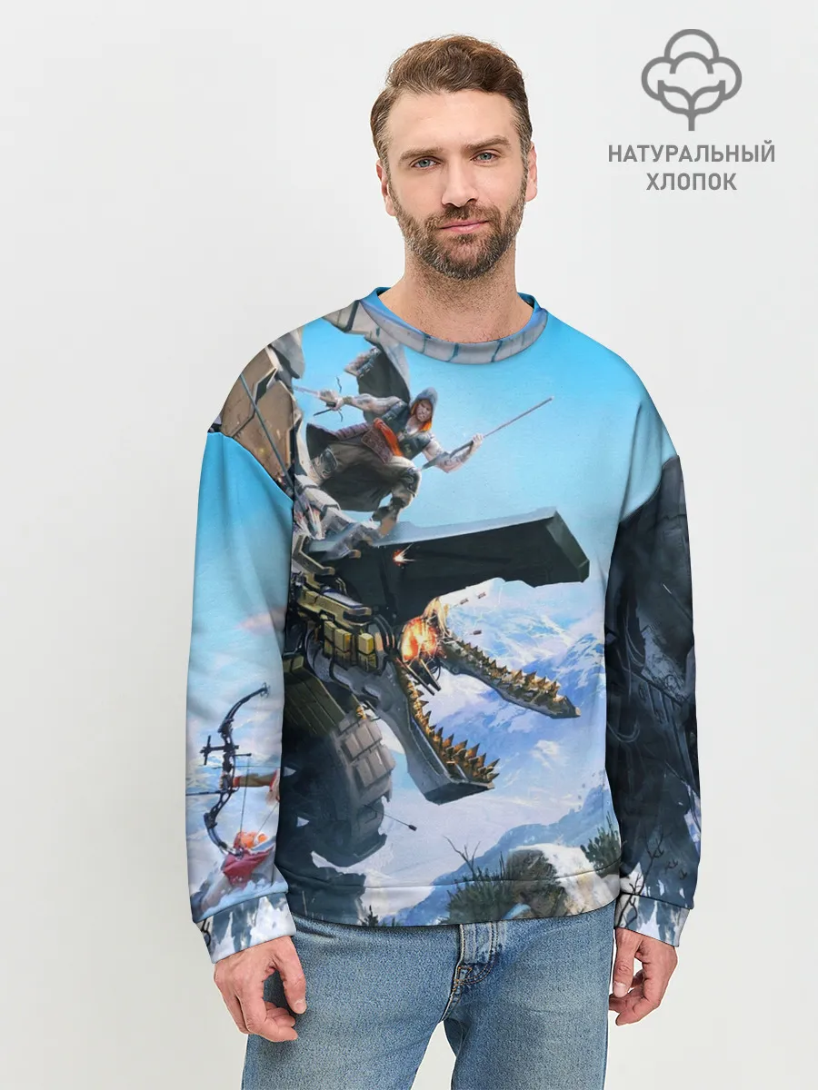 Мужской свитшот базовый / Horizon Zero Dawn