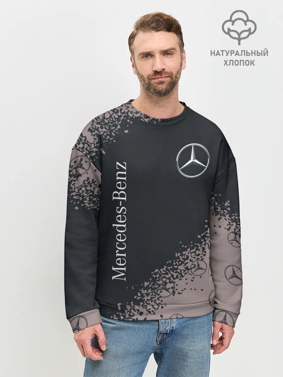 Мужской свитшот базовый / MERCEDES / МЕРСЕДЕС