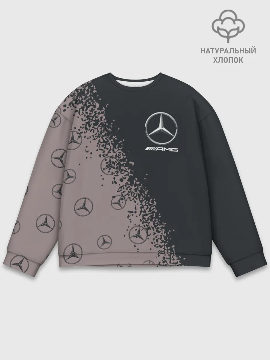 Мужской свитшот базовый / MERCEDES / МЕРСЕДЕС