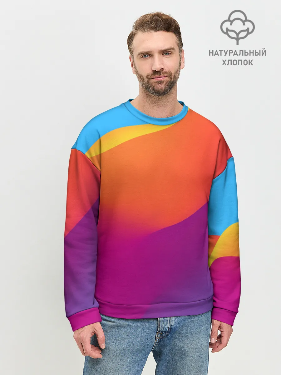 Мужской свитшот базовый / ТЕКСТУРА ГРАДИЕНТА