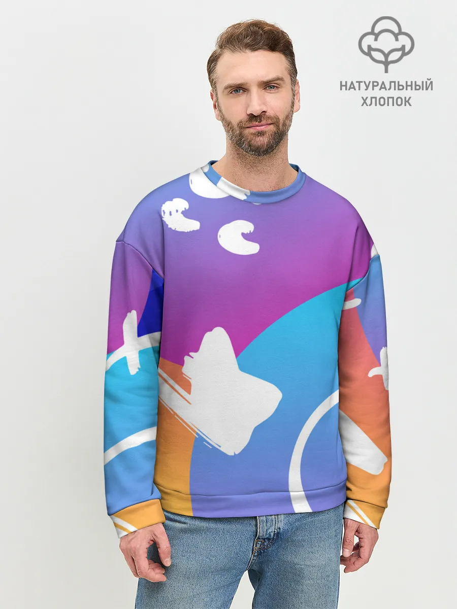 Мужской свитшот базовый / Градация цвета