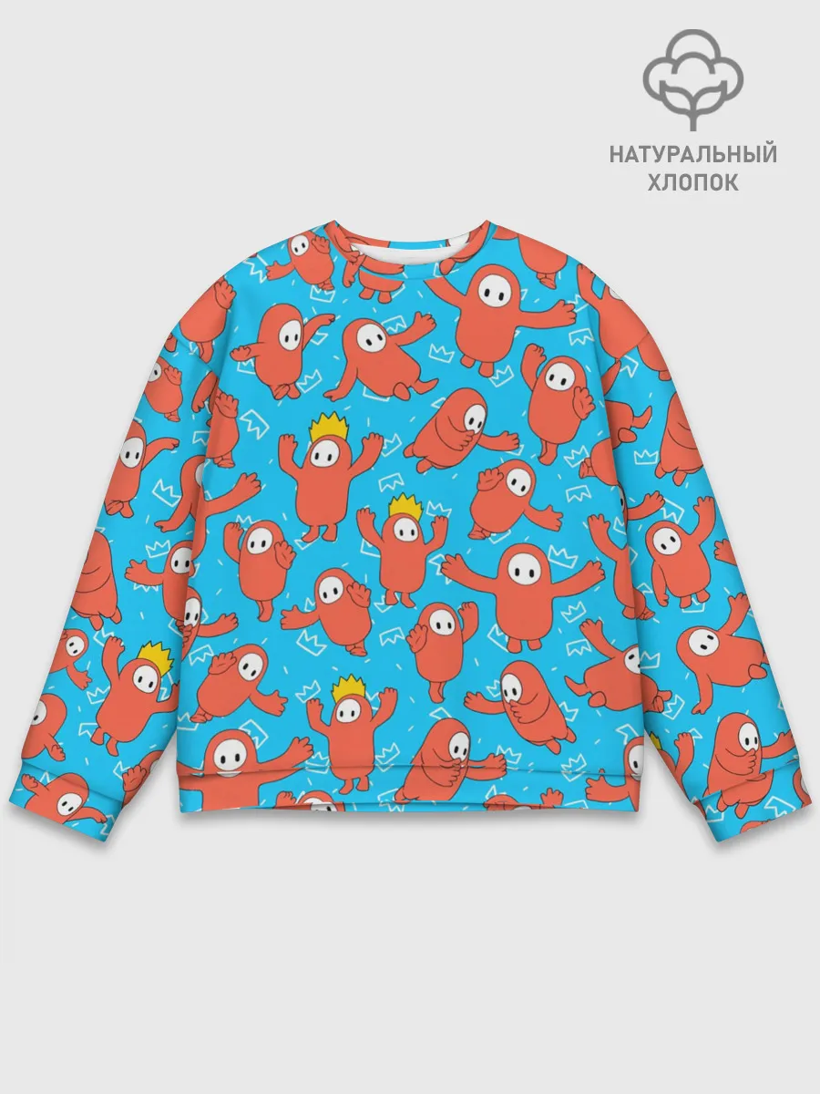 Мужской свитшот базовый / Fall guys red