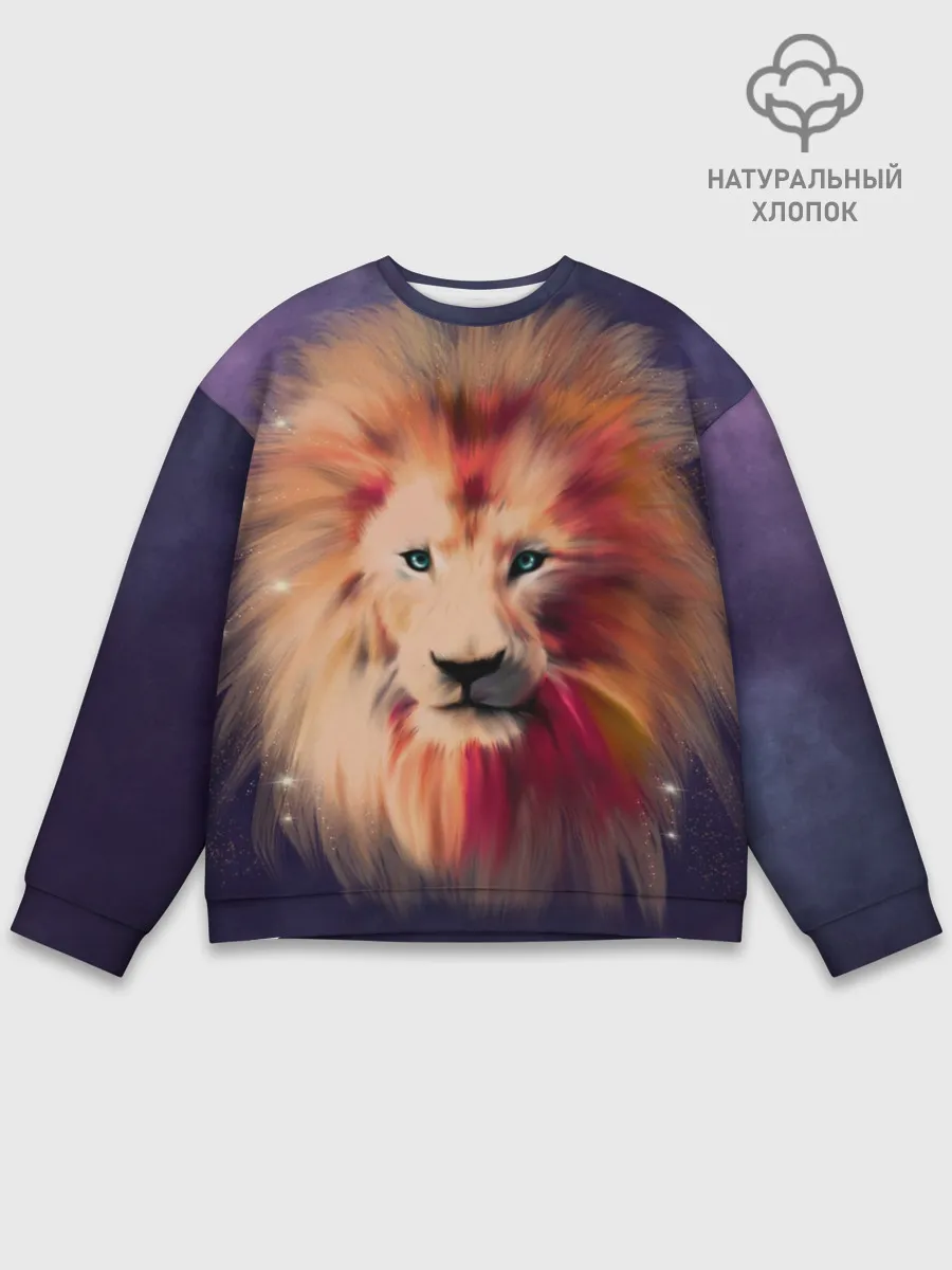 Мужской свитшот базовый / Space Lion