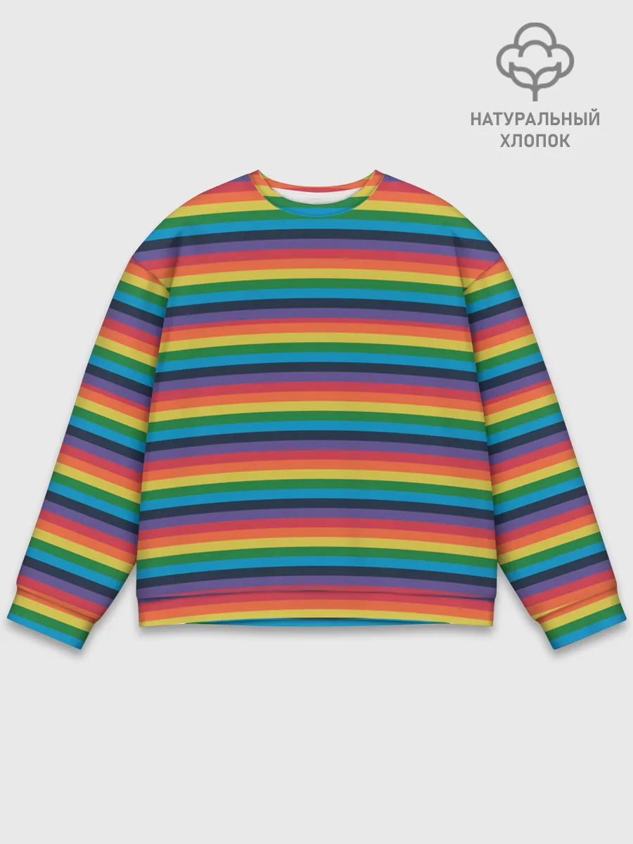 Мужской свитшот базовый / Радужный флаг