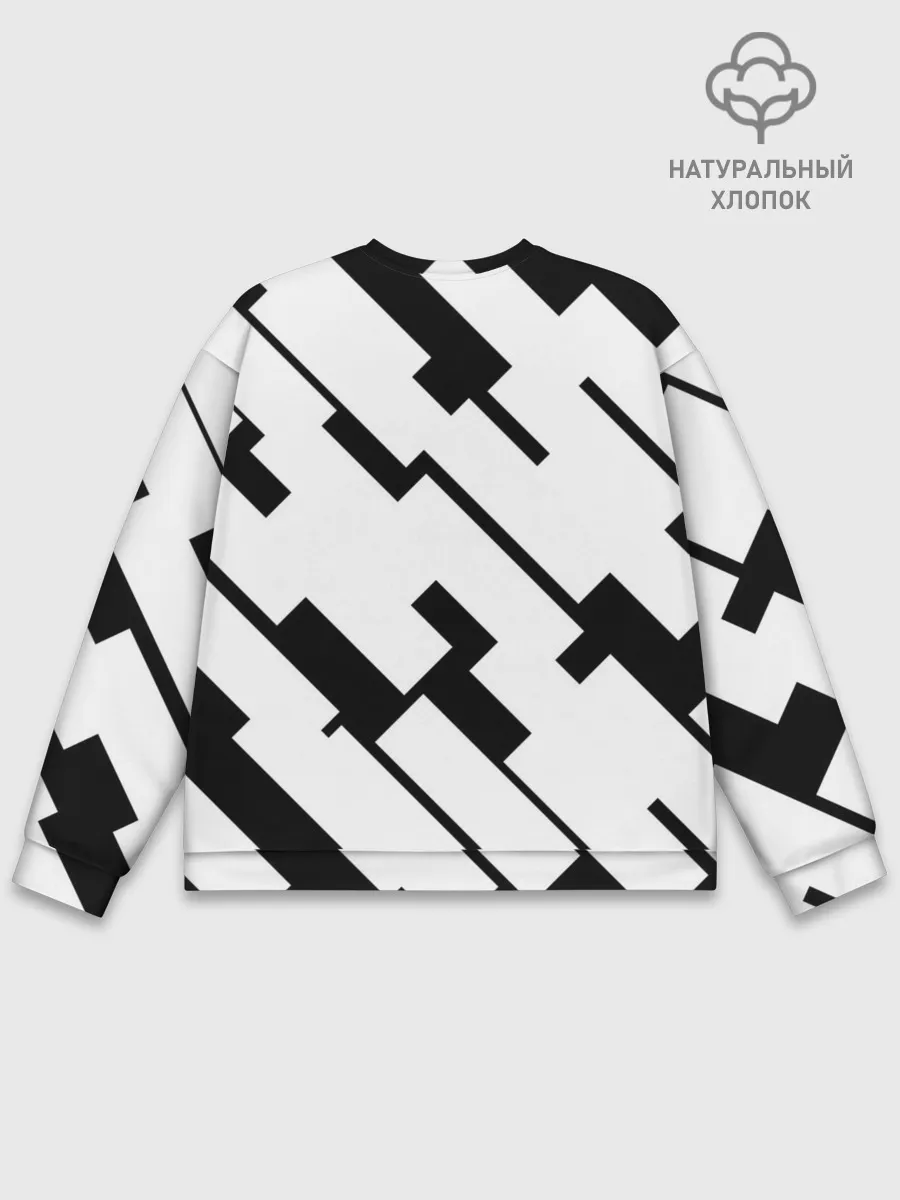 Мужской свитшот базовый / ГЕОМЕТРИЯ,АБСТРАКЦИЯ,ПОЛОСЫ
