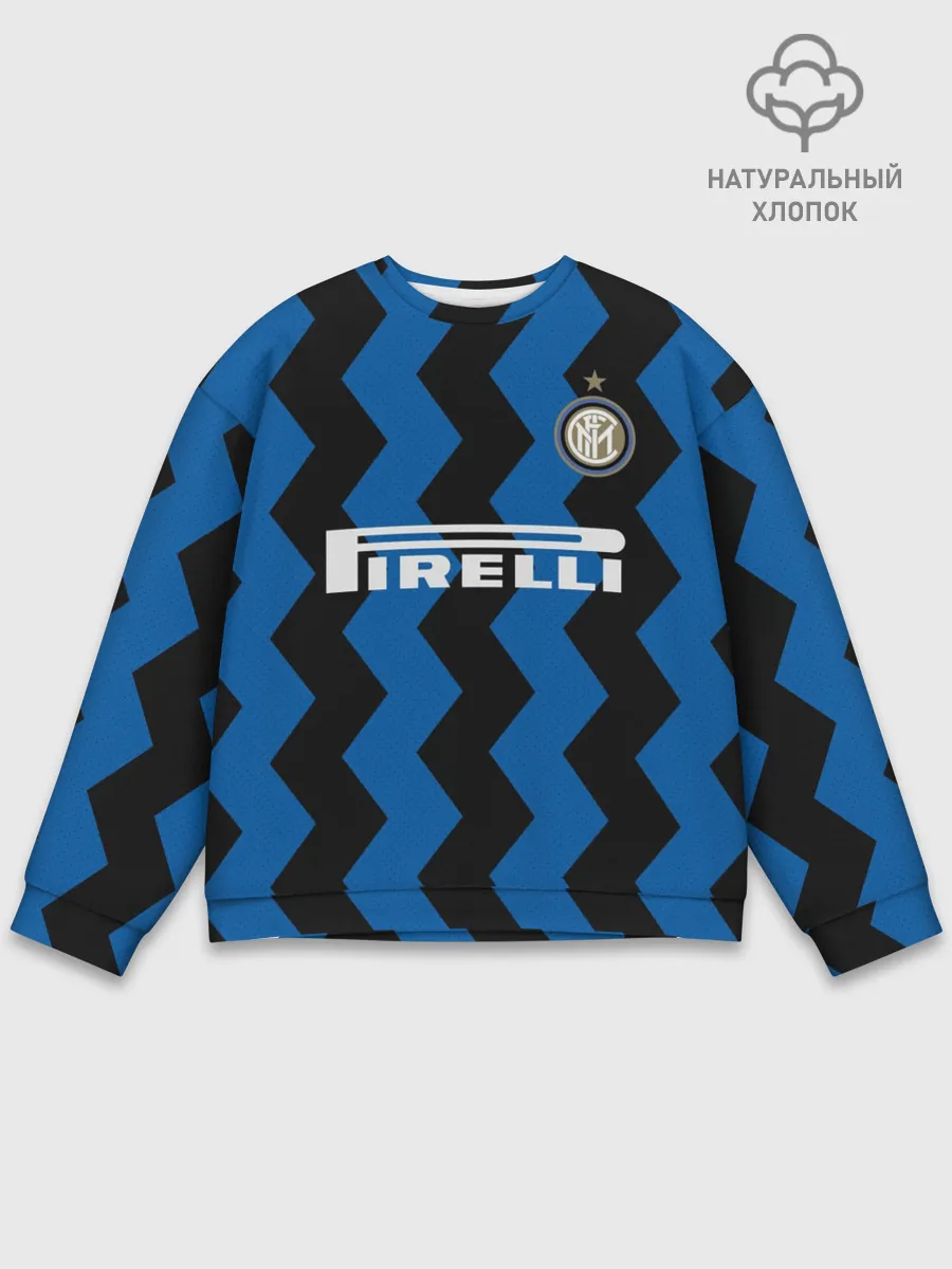 Мужской свитшот базовый / Лукаку 20/21 Домашняя форма