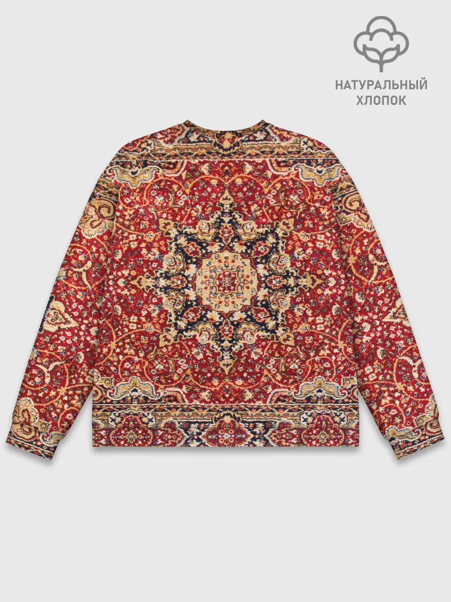 Мужской свитшот базовый / Ковер на стене