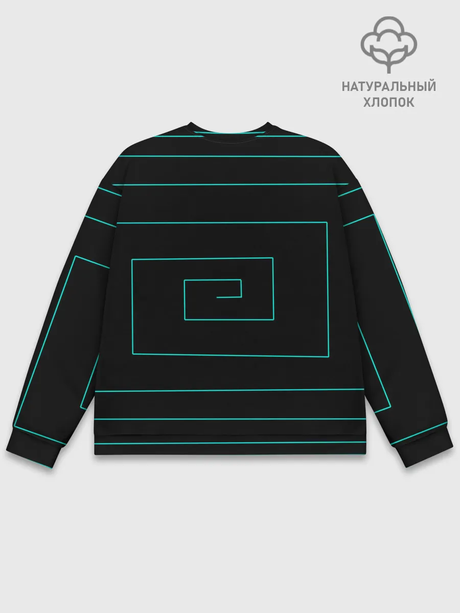 Мужской свитшот базовый / геометрия нарушена