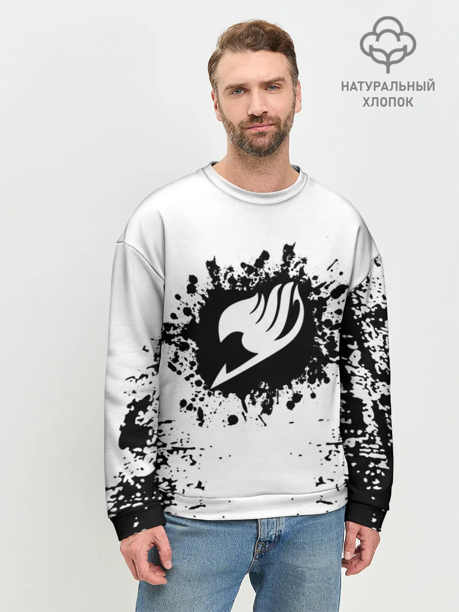 Мужской свитшот базовый / Хвост Феи монохромный