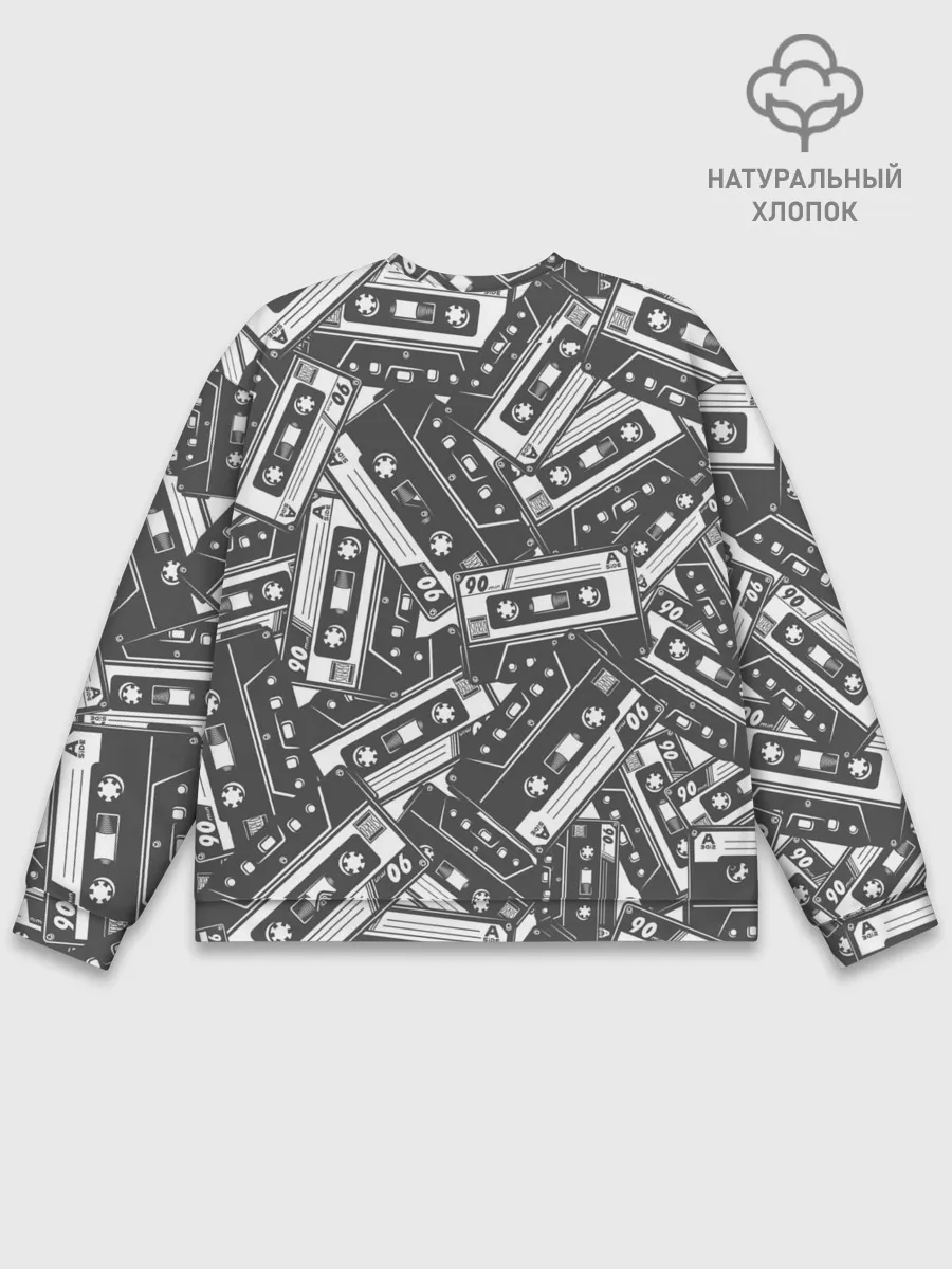 Мужской свитшот базовый / retro pattern