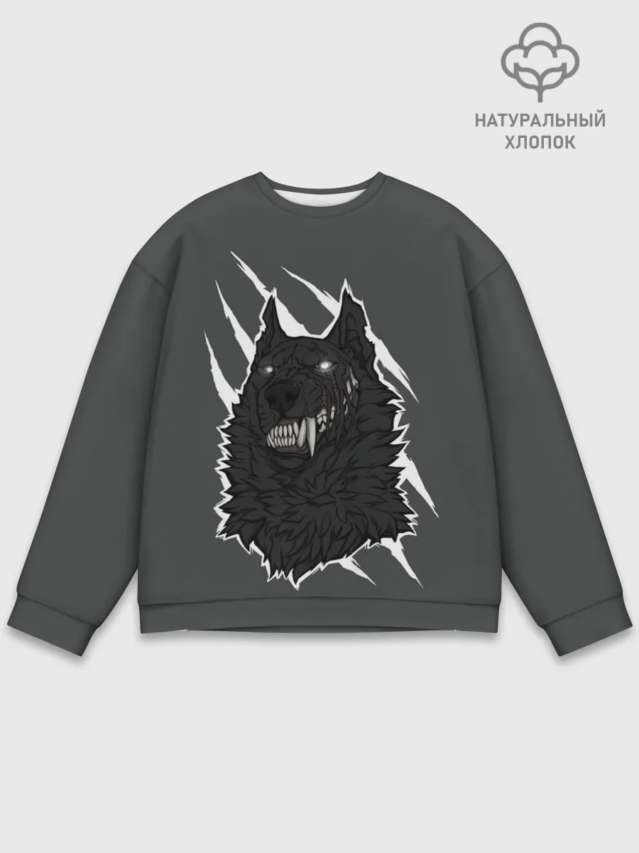 Мужской свитшот базовый / Волк