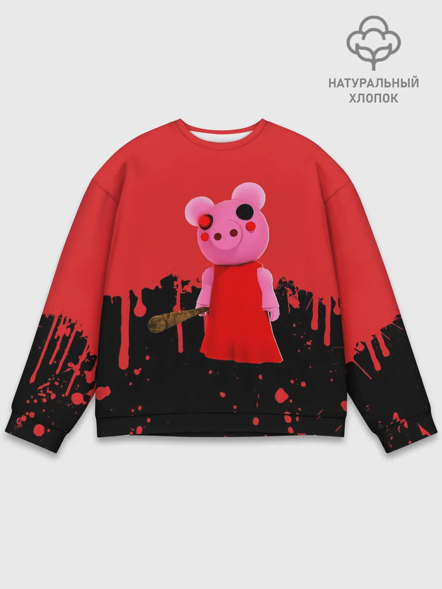 Мужской свитшот базовый / ROBLOX PIGGY - СВИНКА ПИГГИ