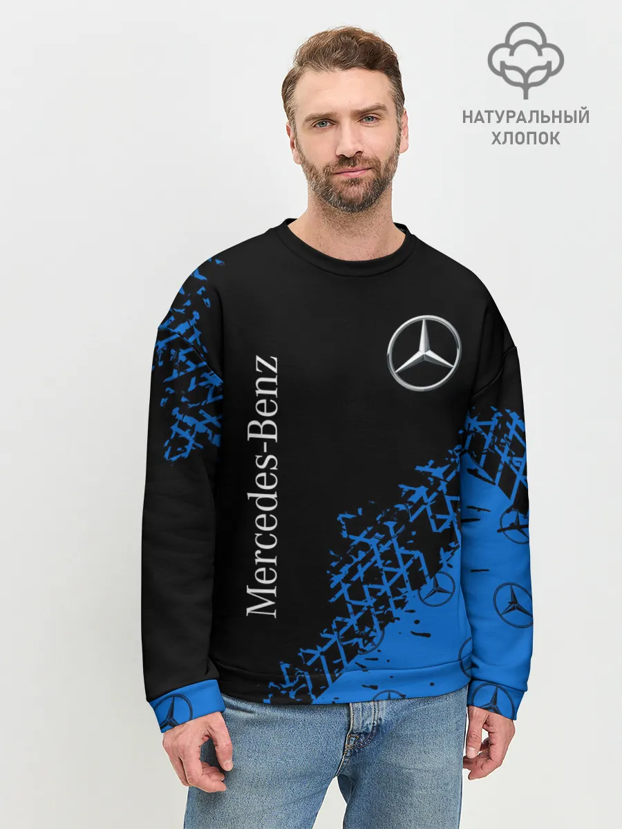 Мужской свитшот базовый / MERCEDES / МЕРСЕДЕС